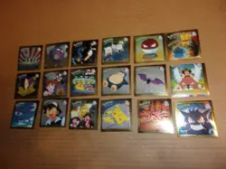 Pokemon 18 Gold Chromium Stickers R1-R18 1999 Artbox Series 1 Complete Set Nice - Image 3