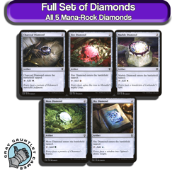 Diamonds MTG Mana Rocks Full Set All 5 Magic Commander Staples EDH Artifacts Lot - Image 1