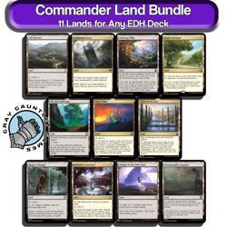Commander Land Bundle Set EDH Deck Staples Lot MTG Mana Kit Magic The Gathering - Image 1