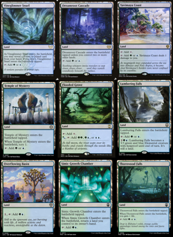 Simic Land Staples - GU Lot 9x Cards - Magic Bundle - NM MTG Commander EDH Deck - Image 1