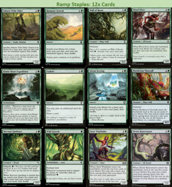 Ramp Mono Green Lot 12x Cards - Magic Staples Bundle - NM MTG Commander EDH Deck - Image 1