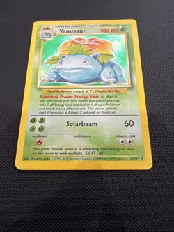 Pokemon TCG - Venusaur 15/102 - Holo Unlimited - Base Set Unlimited WOTC NM - Image 5