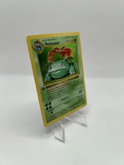 Pokemon TCG Base Set 1st Edition Shadowless 15/102 Venusaur Holo Rare CLEAN - NM - Image 4