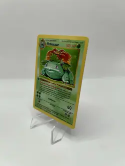 Pokemon TCG Base Set 1st Edition Shadowless 15/102 Venusaur Holo Rare CLEAN - NM - Image 5