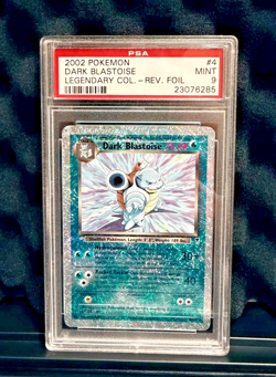 PSA 9 Dark Blastoise Legendary (Collection) 4/110 Reverse Holo Pokemon Card - Image 1