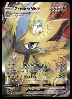 Pokemon Cards Zeraora VMAX GG42/GG70 Crown Zenith Galarian Gallery Holo NM - Image 1
