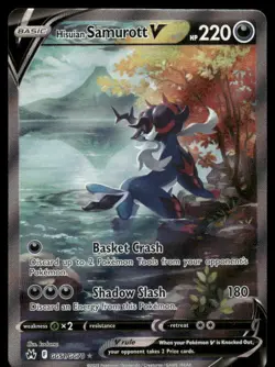 Pokemon Cards Hisuian Samurott V GG51/GG70 Crown Zenith Galarian Gallery Holo NM - Image 1
