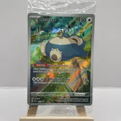Pokemon Card Snorlax SVP 051 Illustration Rare 151 ETB Black Star Promo Sealed - Image 1