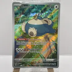 Pokemon Card Snorlax SVP 051 Illustration Rare 151 ETB Black Star Promo Sealed - Image 2