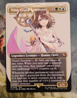 Magic The Gathering MTG #208 Yuna Grand Summoner Borderless Non-Foil - Image 1