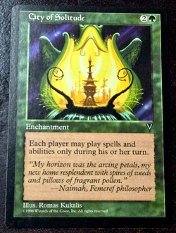 City of Solitude x1 NM Visions Green Enchantment RL MTG + Fast Shipping! - Image 1