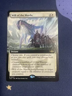 Will of the Mardu Extended Art Non-Foil Commander Tarkir Dragonstorm Freeship - Image 1