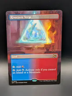 MTG - Riverpyre Verge - BORDERLESS Non-Foil - Land (R/U) - DFT #372 - Rare - Image 1