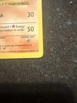 1st Edition SHADOWLESS Charmeleon 24/102 Base Set Non Holo 1999 Pokemon Card - Image 4
