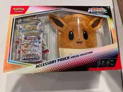 Special New Pokemon TCG Prismatic Evolutions Eevee Accessory Pouch Set Of 3!! - Image 1