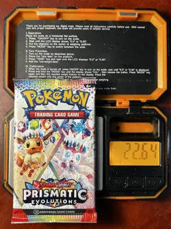 22.64g VERY HEAVY Prismatic Evolutions Pokemon Factory Sealed Booster Pack - Image 1