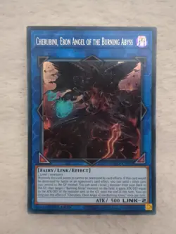 RA01-EN042 Cherubini, Ebon Angel of the Burning Abyss :: Secret Rare 1st Edition - Image 1