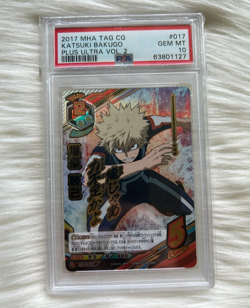 PSA 10 HAX-02-017 Bakugo Katsuki Ultra UR #017 My Hero Academia Tag Card Game - Image 1