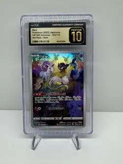 CGC PRISTINE 10 Mew 183/172 AR Art Rare VSTAR Universe s12a Pokemon Card - Image 1