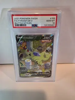 PSA 10 Tyranitar V #155/163 Alternate Full Art 2021 Pokemon SwSh Battle Styles - Image 1