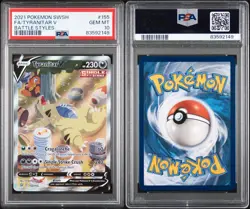 PSA 10 Tyranitar V #155/163 Alternate Full Art 2021 Pokemon SwSh Battle Styles - Image 3