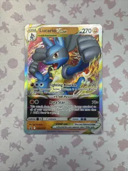 Lucario VSTAR - SWSH214 - Pokemon Sword & Shield Promo Ultra Rare Card NM - Image 1