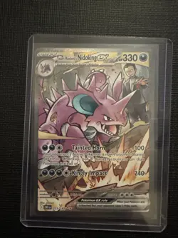 Pokemon TCG: Team Rocket's Nidoking ex 233/182 Sv10 - Destined Rivals SIR - NM - Image 1