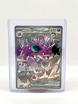 Team Rocket's Nidoking ex 233/182 Sv10: Destined Rivals Holo pokemon NM - Image 1