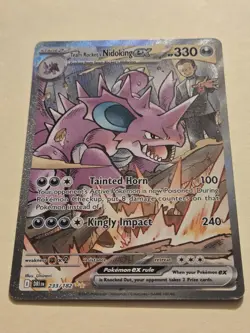 Team Rocket's Nidoking ex 233/182 Sv10: Destined Rivals Holo SIR Pokemon TCG - Image 1