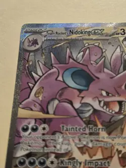 Team Rocket's Nidoking ex 233/182 Sv10: Destined Rivals Holo SIR Pokemon TCG - Image 3