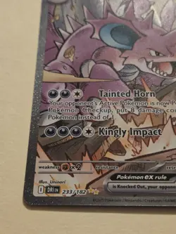Team Rocket's Nidoking ex 233/182 Sv10: Destined Rivals Holo SIR Pokemon TCG - Image 4