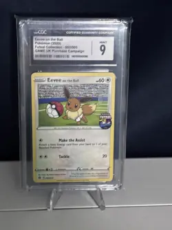 CGC 9 Eevee On The Ball Futsal Promo 2020 Pokemon Card #002 - Image 1