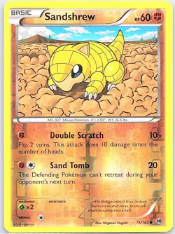 Sandshrew 75/162 Reverse Holo XY - BREAKthrough - Pokemon Card - NM - Image 1