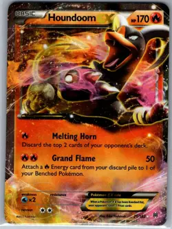 Houndoom EX 21/162 XY - BREAKthrough - Pokemon Card - NM - Image 1
