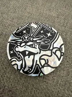 Pokemon Charizard Collector Chest Silver Cracked Ice Holo Flip Coin Mint 💎 - Image 4