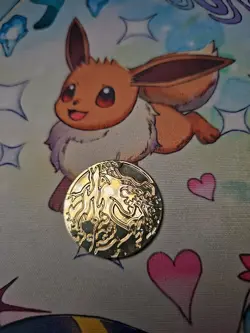 PROMO Charizard Metal Gold Coin Pokemon TCG - Image 1