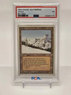 1994 MTG Magic the Gathering Revised Dual Land Taiga PSA 1 QTY - Image 1