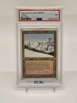 1994 MTG Magic the Gathering Revised Dual Land Taiga PSA 1 QTY - Image 5