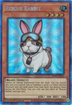 Yugioh! Rescue Rabbit - KICO-EN034 - Collector's Rare - 1st Edition Near Mint, E - Image 1
