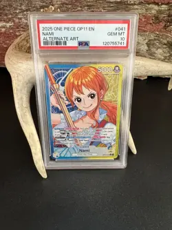 Nami Leader Alt Art PSA 10 - One Piece OP11-041 A Fist of Divine Speed English - Image 1