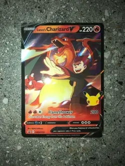 Pokemon TCG Lance's Charizard V SWSH133 Black Star Promo NM-M (Regular Size) - Image 3
