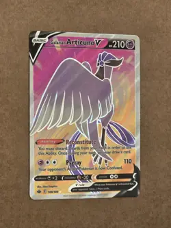 Galarian Articuno V Full Art 169/198 Sword & Shield Chilling Reign Pokemon - Image 1