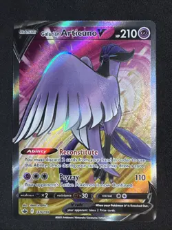Galarian Articuno V Full Art 169/198 Sword & Shield Chilling Reign Pokemon - Image 1