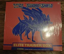 Pokemon TCG Zacian Sword and Shield Base ETB Elite Trainer Box Factory Sealed - Image 1