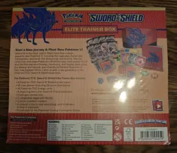 Pokemon TCG Zacian Sword and Shield Base ETB Elite Trainer Box Factory Sealed - Image 2
