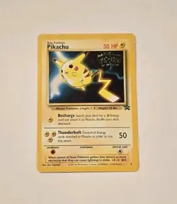 Pokemon Pikachu Black Star Promo 4 WB The First Movie Vintage WOTC - Image 1