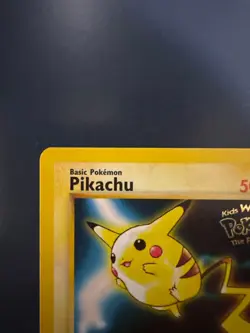 Pikachu #4 1999 WB Black Star Promo Pokemon the First Movie Pokemon TCG LP - Image 3