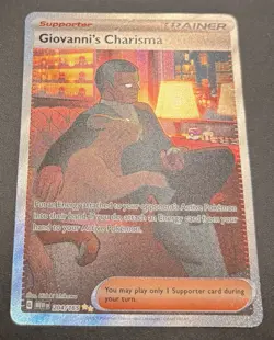 Pokemon Scarlet & Violet 151 Giovanni's Charisma 204/165 SIR Holo Trainer NM/M - Image 2