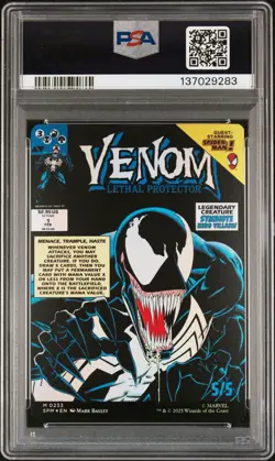 2025 MTG MARVEL'S SPIDER-MAN #0233 EDDIE BROCK/VENOM LETHAL PROTECTOR PSA 9 - Image 2