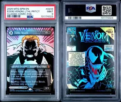 2025 MTG MARVEL'S SPIDER-MAN #0233 EDDIE BROCK/VENOM, LETHAL PROTECTOR PSA 9 - Image 3